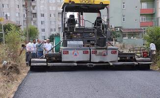 BAFRA BELEDİYESİ ASFALT ÇALIŞMALARINDA DOLUDİZGİN