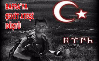 BAFRA'YA ŞEHİT ATEŞİ DÜŞTÜ