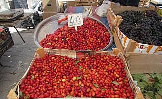 Ladik'te kızılcık satışı