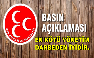 MHP BAFRA İLÇE BAŞKANLIĞINDAN  MİLLETİMİZE AÇIKLAMA