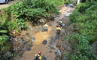 Rize'de kayıp kişiyi arama çalışmaları sürüyor