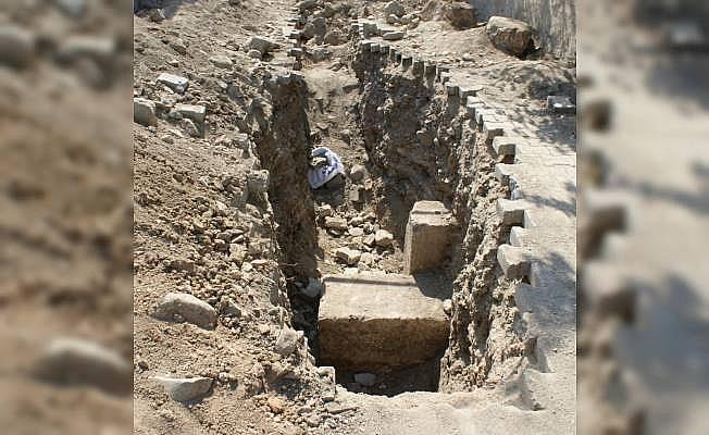 Samsun'da altyapı çalışmasında tarihi kalıntılar bulundu