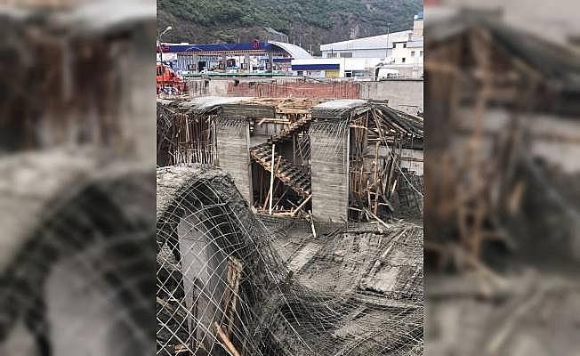 Trabzon'da inşaatta göçük: 1 yaralı