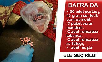 BAFRA'DA UYUŞTURUCU OPERASYONU YAPILDI