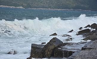 Bartın'da kuvvetli rüzgar