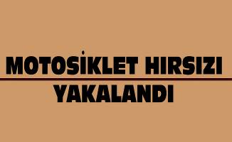 Çaldığı motosiklet ile yakalandı