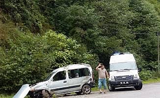 Dernekpazarı'nda trafik kazası: 1 yaralı