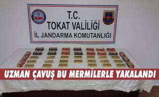 Tokat'ta uzman çavuş bin 800 mermi ile yakalandı