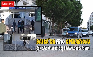 Bafra`da Fetö operasyonu