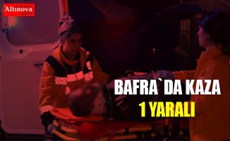 Bafra`da kaza: 1 yaralı