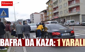 Bafra`da kaza: 1 yaralı