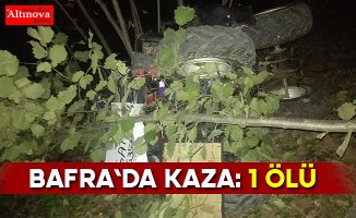 Bafra'da trafik kazası: 1 ölü