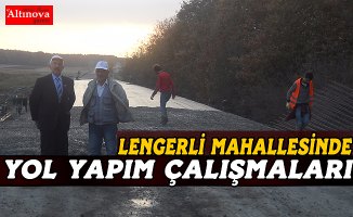 Bafra`nın mahallelerinde yol yapım çalışmaları