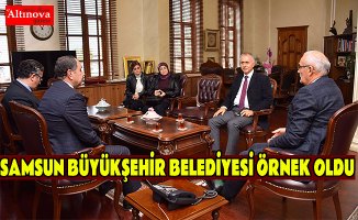 SAMSUN BÜYÜKŞEHİR BELEDİYESİ ÖRNEK OLDU