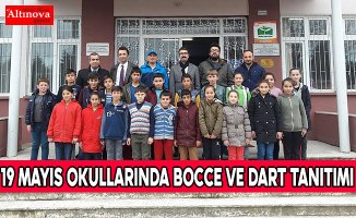 19 MAYIS OKULLARINDA BOCCE VE DART TANITIMI