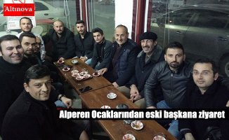 Alperen Ocaklarından eski başkana ziyaret