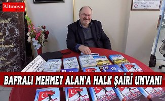 BAFRALI ŞAİR BİRFANİ MEHMET ALAN' A HALK ŞAİRİ UNVANI