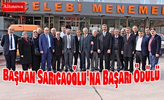 Başkan Sarıcaoğlu'na Başarı Ödülü