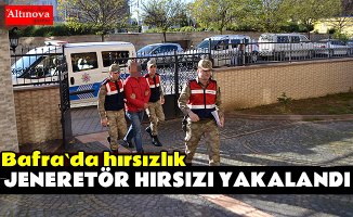 Jeneratör çalan şahıs yakalandı