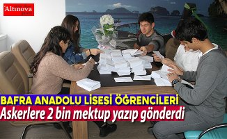 Lise öğrencileri askerlere 2 bin mektup yazıp gönderdi