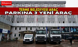 Terme Belediyesi araç parkına 3 yeni araç