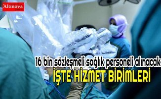 16 bin sözleşmeli sağlık personeli alınacak