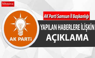 AK Parti Samsun İl Başkanlığı Basın Açıklaması