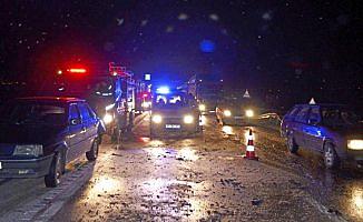 Amasya'da zincirleme trafik kazası