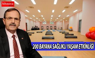 BAFRA BELEDİYESİNDEN 200 BAYANA SAĞLIKLI YAŞAM ETKİNLİĞİ