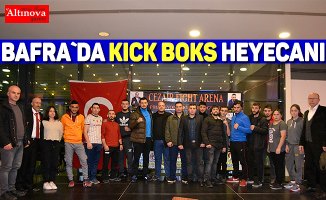 Bafra`da kick boks heyecanı