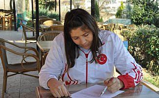 Kadın milli boksörden 