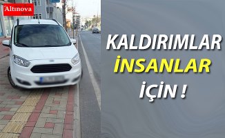 Kaldırımlar insanlar için