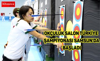 Okçuluk Salon Türkiye Şampiyonası Samsun'da başladı
