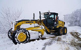 Terme'de karla mücadele çalışmaları