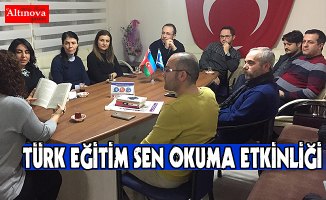 TÜRK EĞİTİM SEN OKUMA ETKİNLİKLERİNE ARA VERMİYOR