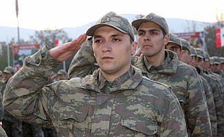 Acemi askerler yemin etti