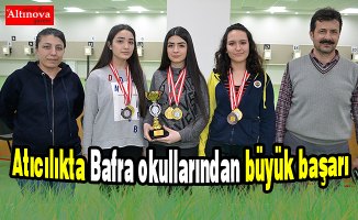 Atıcılıkta Bafra okullarından büyük başarı
