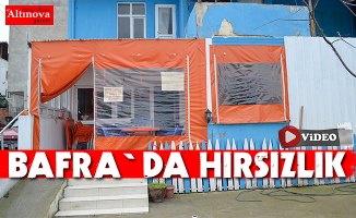 Bafra`da hırsızlık