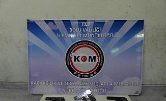 Bolu'da el yapımı tabanca ele geçirildi