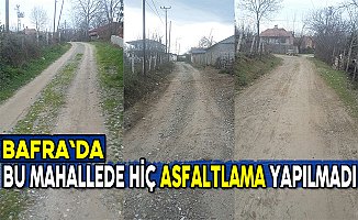 Bu mahallede hiç asfaltlama yapılmadı
