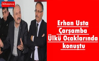 Erhan Usta Çarşamba Ülkü Ocaklarında konuştu