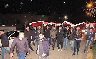 Kavak'ta Zeytin Dalı Harekatı'na destek yürüyüşü