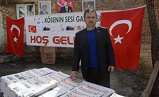 Köse'nin Sesi Gazetesi'nden Mehmeçike destek
