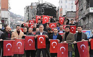 Zeytin Dalı Harekatı'na bayraklı destek