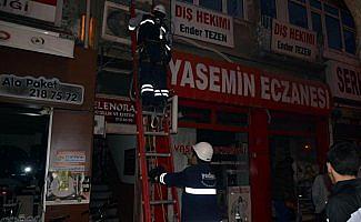 Amasya'da eczanede yangın