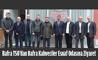 Bafra TSO’dan Bafra Kahveciler Esnaf Odasına Ziyaret