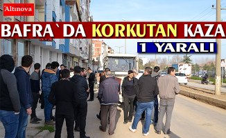 Bafra`da kaza : 1 yaralı