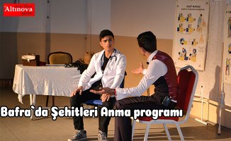 Bafra`da Şehitleri Anma programı