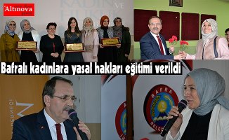 Bafralı kadınlara yasal hakları eğitimi verildi