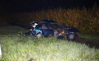 Düğünden dönen aile kaza yaptı: 1 ölü, 4 yaralı